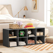 Banco Organizador de Sapatos – 8 cubos – Cinzento – material não especificado