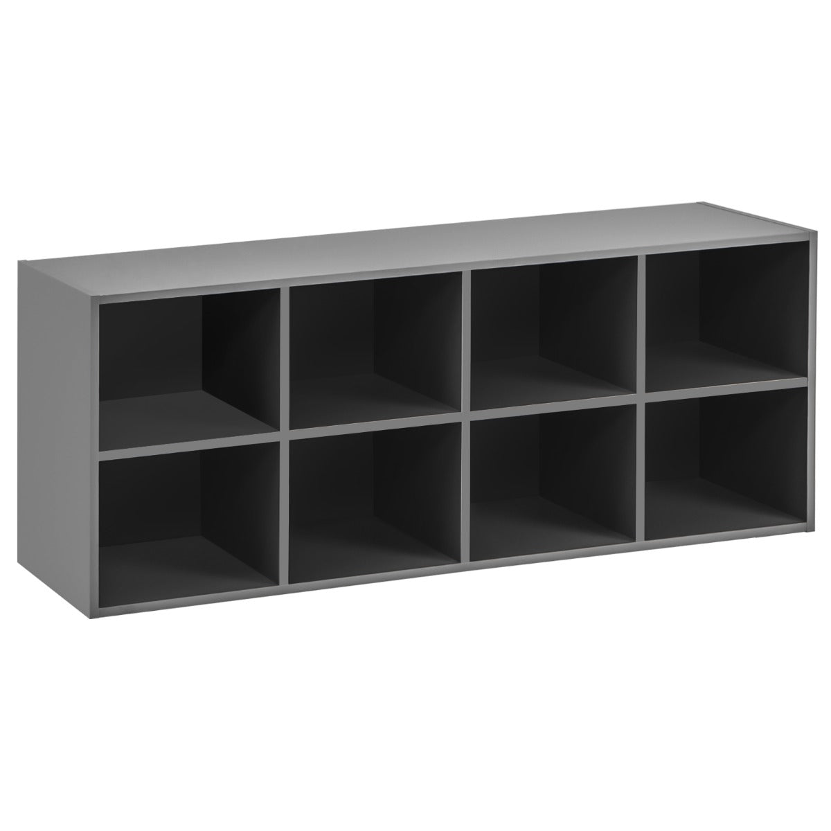 Banco Organizador de Sapatos – 8 cubos – Cinzento – material não especificado