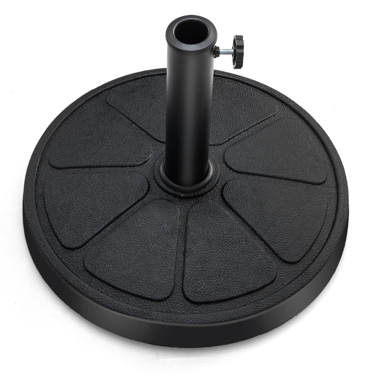 Base de Guarda-Sol para Exterior – 45 cm – Preto – Resina