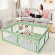 Parque para bebés – 205 x 147 x 68 cm – Verde – tecido Oxford