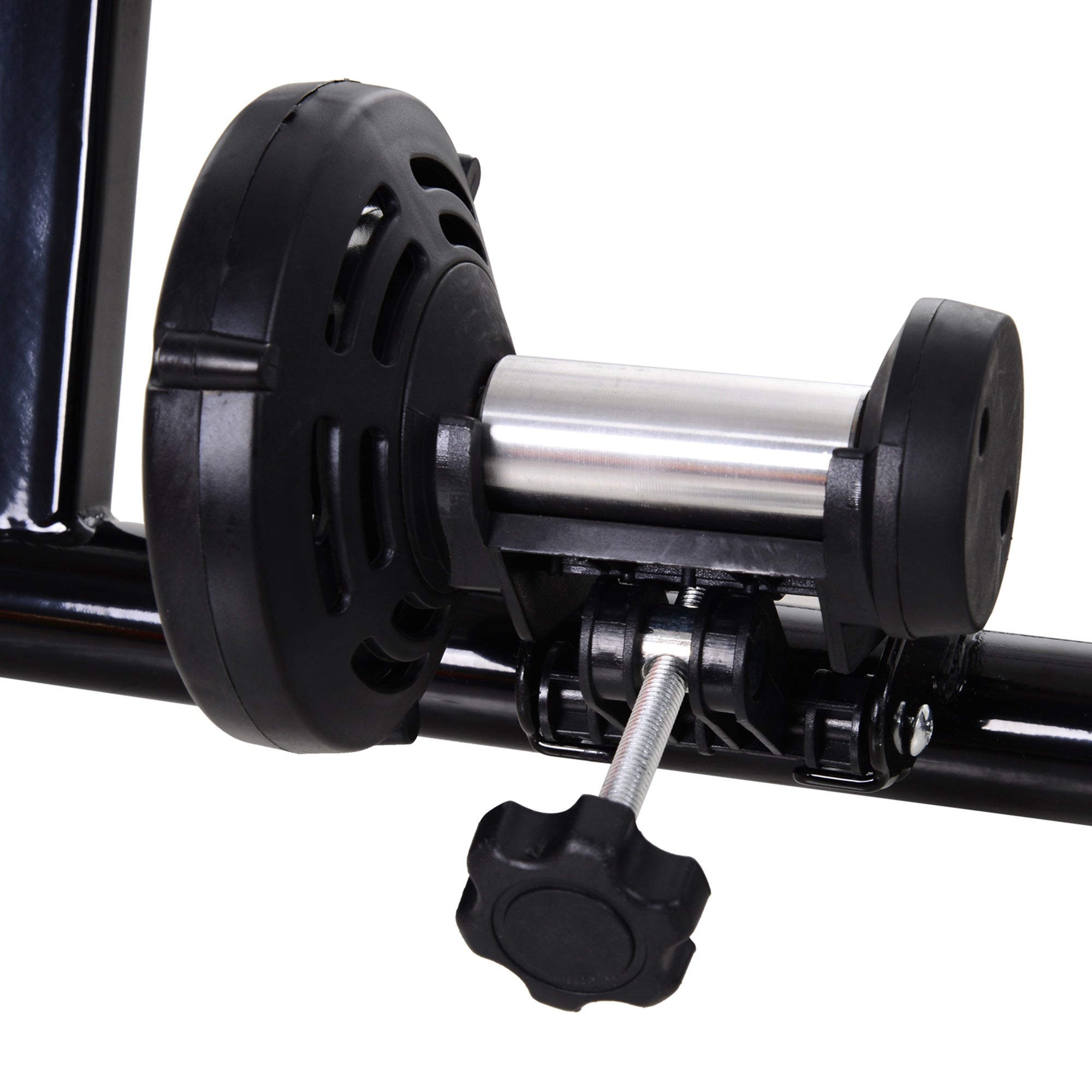 Rolo de Bicicleta para Treinamento Dobrável com Resistência Magnética 54,5x47,2x39,1cm Preto