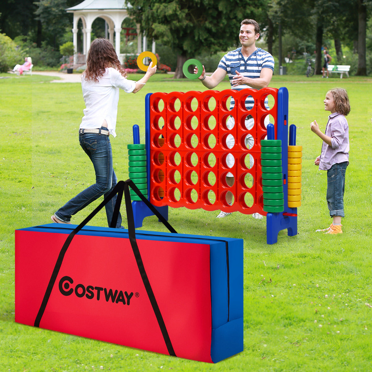 Bolsa de Transporte para Jogo Conecta 4 Gigante – 120 x 29 x 48 cm – Tecido Oxford