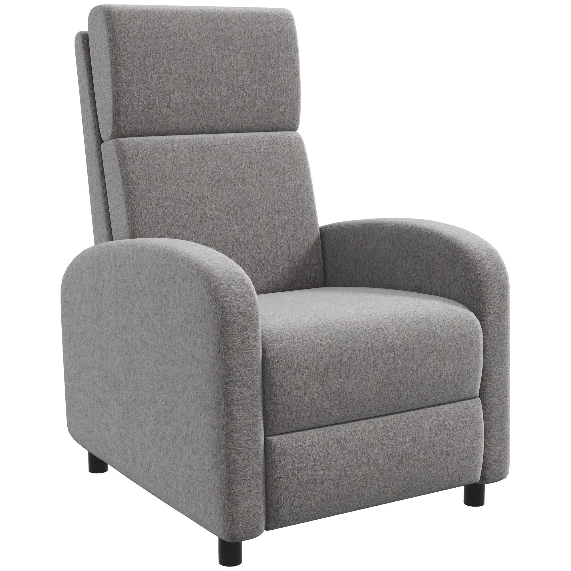 Poltrona Relax Reclinável 64x86x102 cm Cinzento
