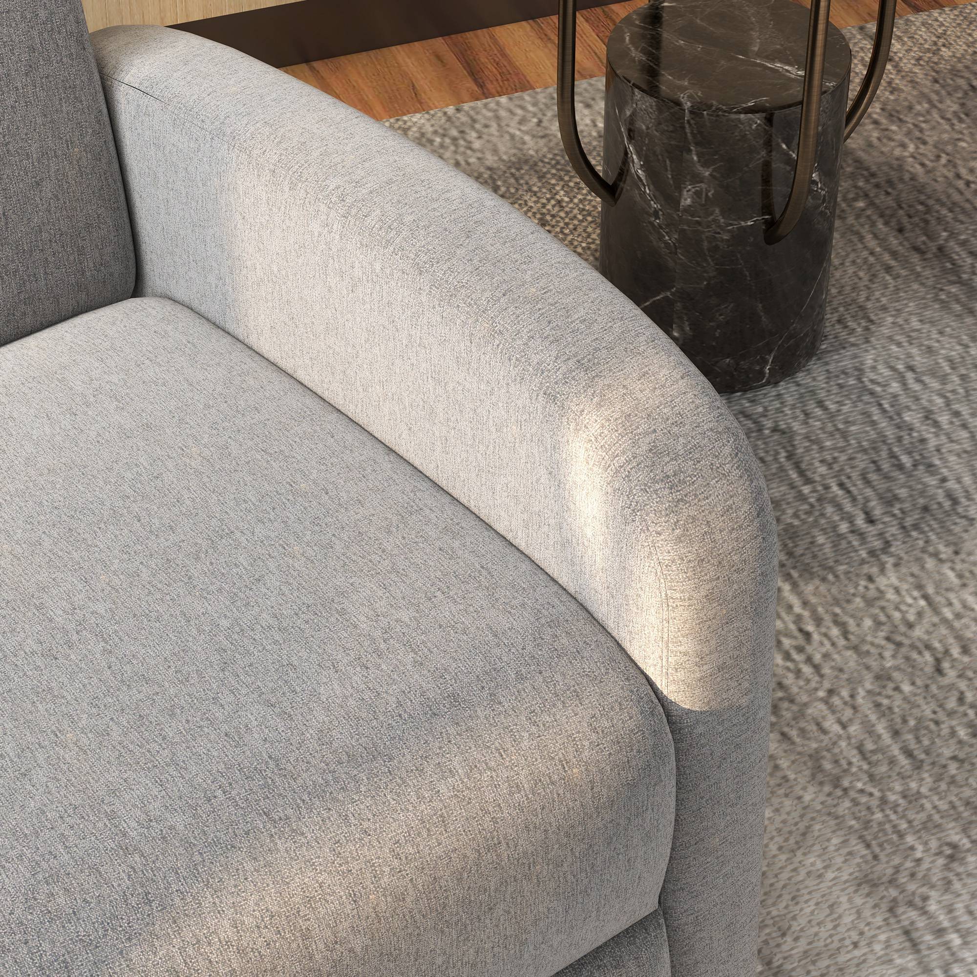 Poltrona Relax Reclinável 64x86x102 cm Cinzento