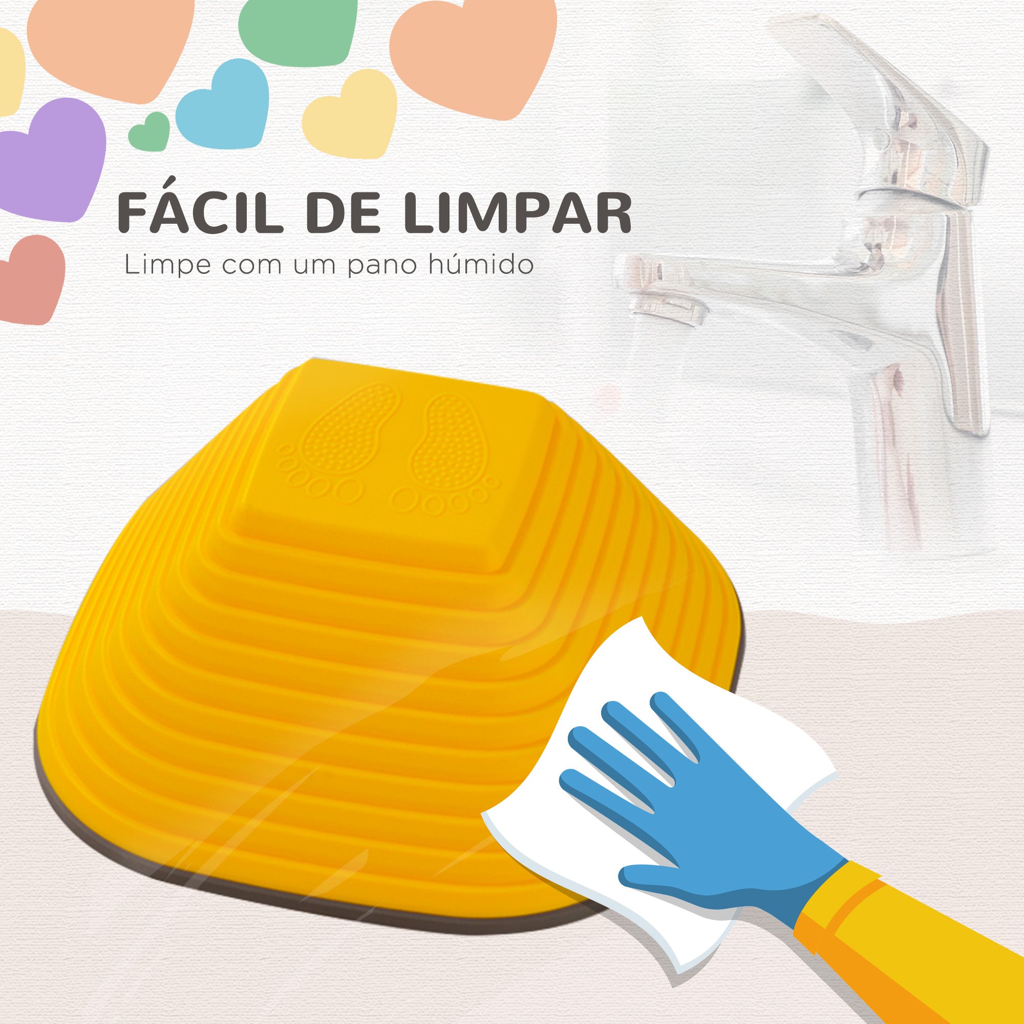 Conjunto de Blocos de Equilíbrio Multicor 37x37x19 cm para Crianças acima de 3 Anos