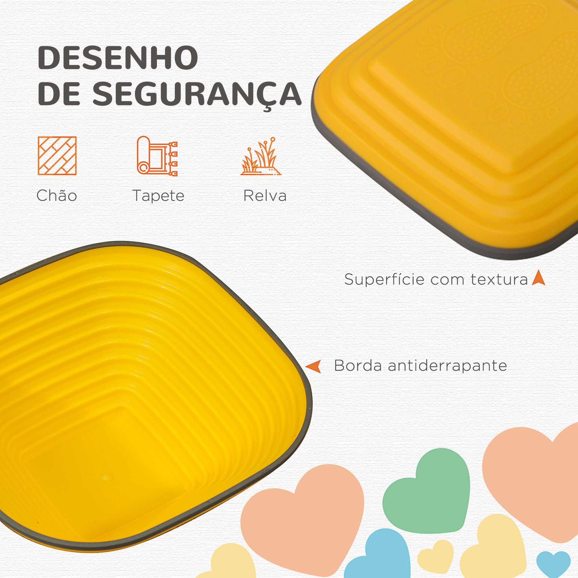 Conjunto de Blocos de Equilíbrio Multicor 37x37x19 cm para Crianças acima de 3 Anos
