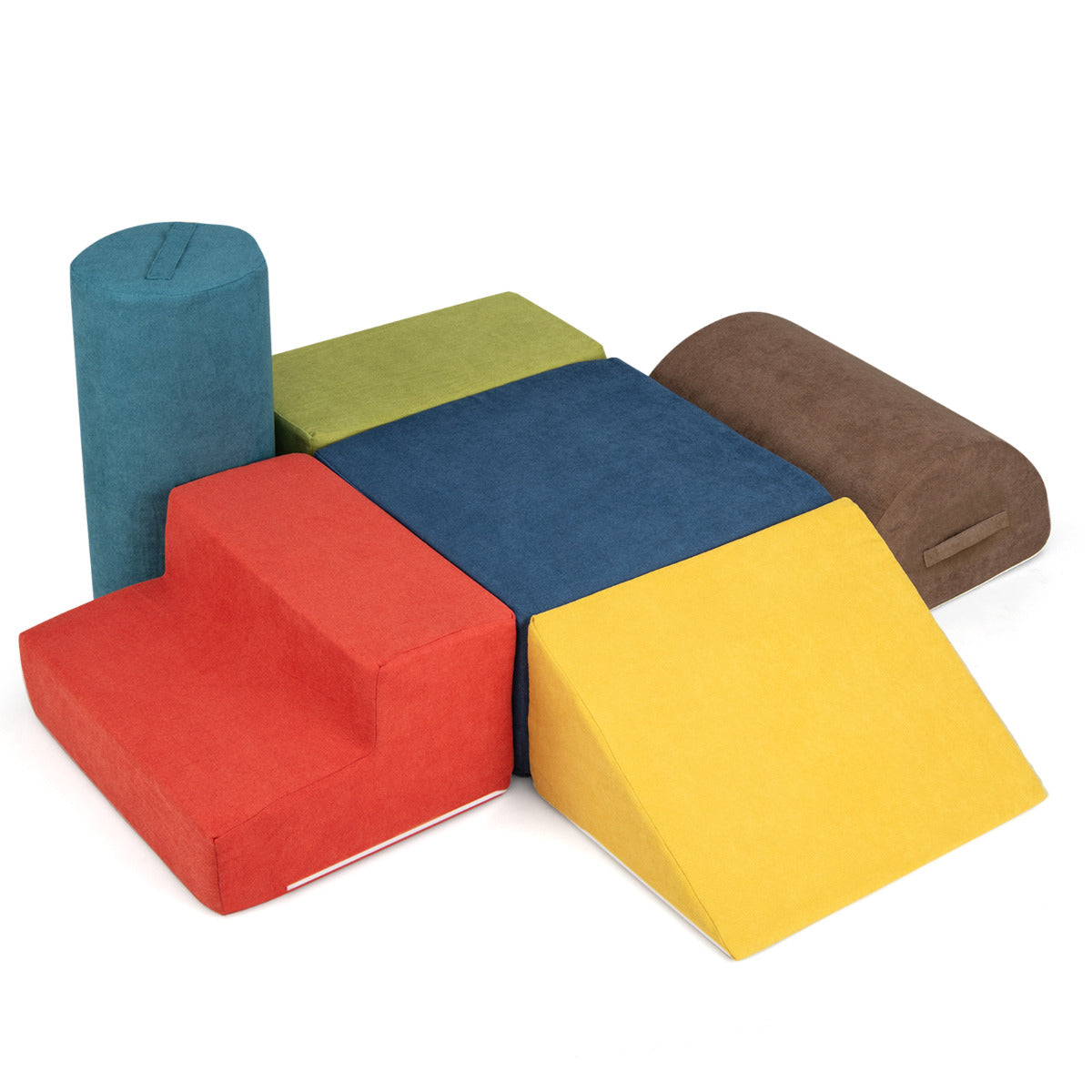 Conjunto de Blocos de Escalada para Bebés – 6 Peças – Multicolorido – Chenille