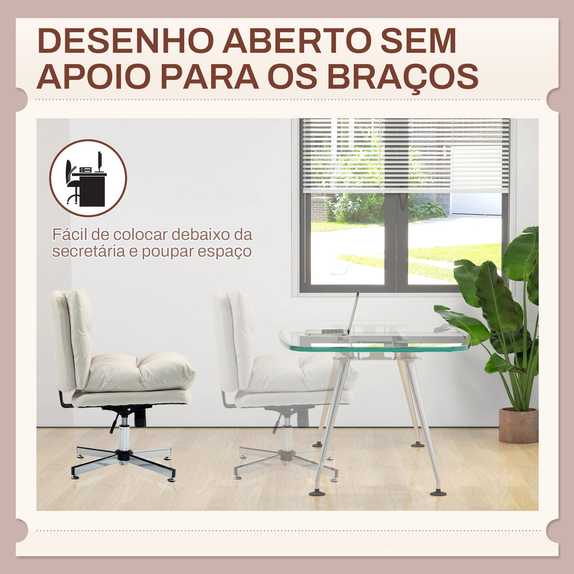 Cadeira de Escritório – 65x65x84-94 cm – Cinza Claro – Tecido técnico respirável