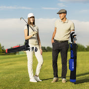 Bolsa de Golfe Leve com Suporte para Campo de Prática Par 3 e Campos Executivos para Mulheres e Homens - Azul