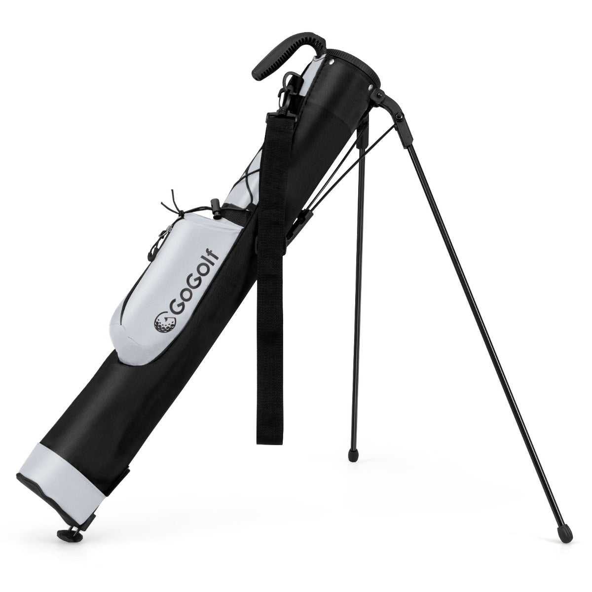 Bolsa de Golfe Leve com Suporte para Campo de Treino Par 3 e Campos Executivos para Mulheres e Homens - Cinzento