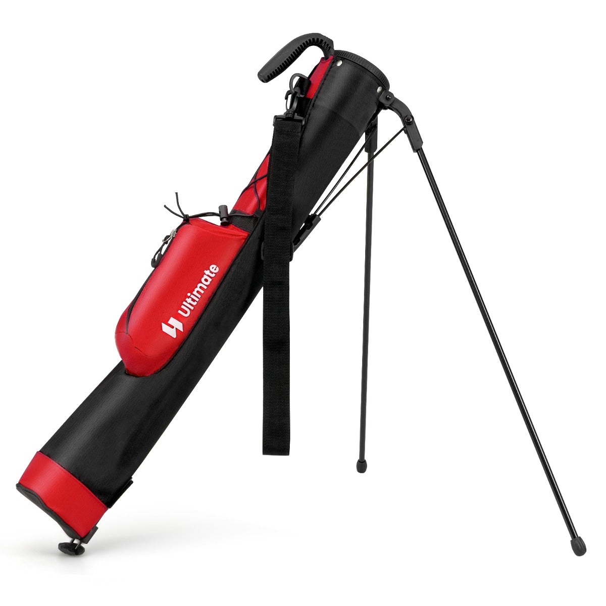 Bolsa de Golfe Leve com Suporte para Campo de Prática Par 3 e Campos Executivos para Mulheres e Homens - Vermelho