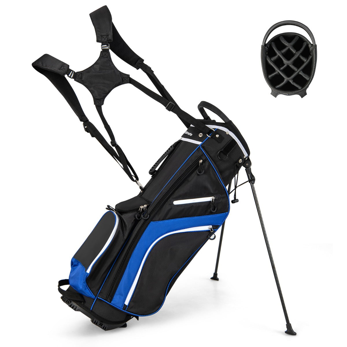 Bolsa para Palos de Golfe – 14 Divisores – Azul – Tecido