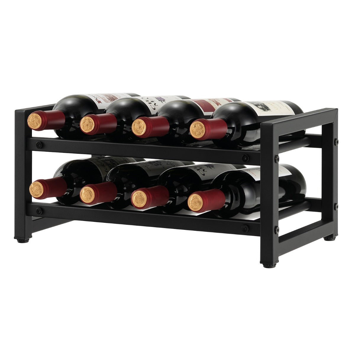 Garrafeira de Vinho – 42,5 x 24,5 x 20,5 cm – Preto – Metal