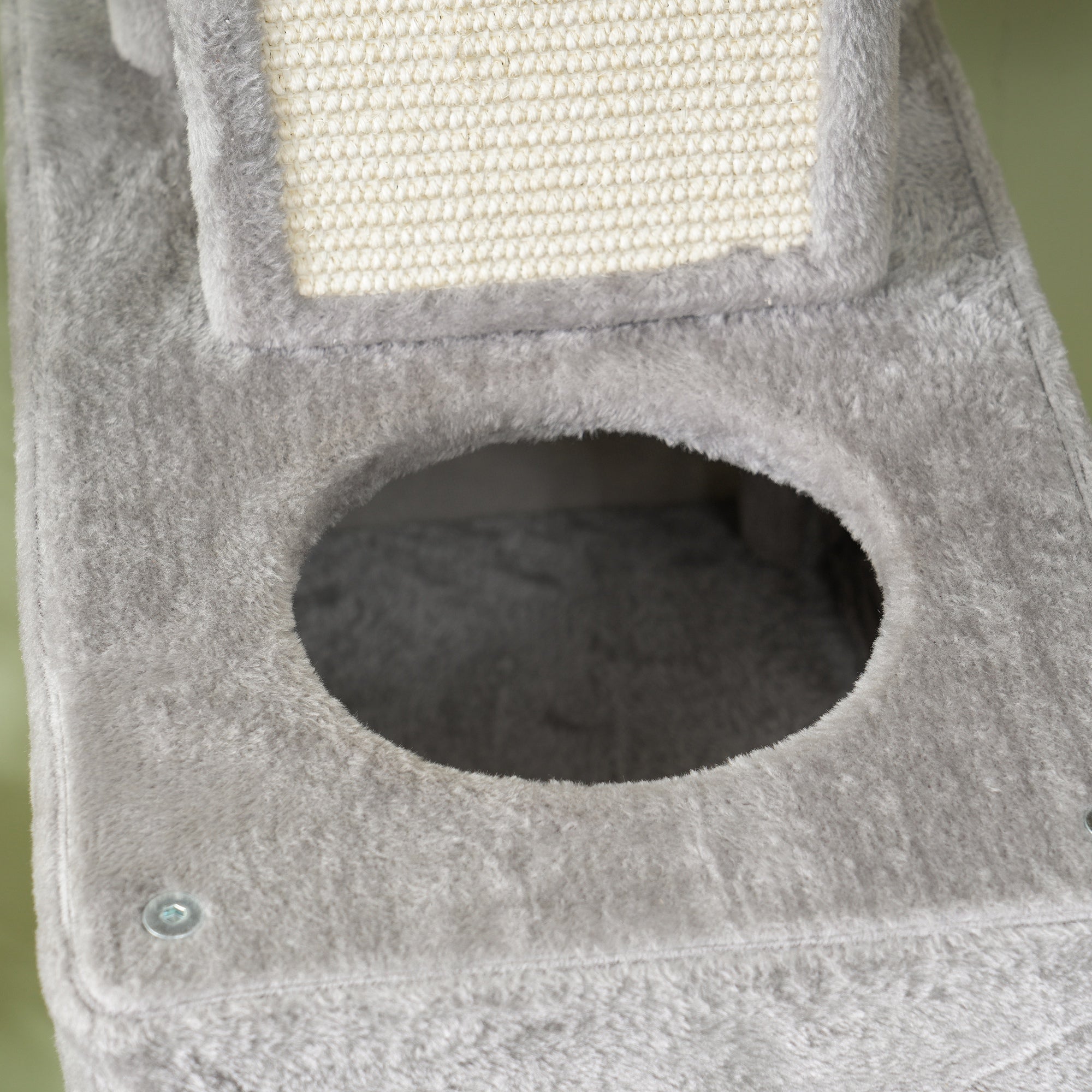 Arranhador para Gatos Grande Cinza Claro - Medidas 60x50x206 cm