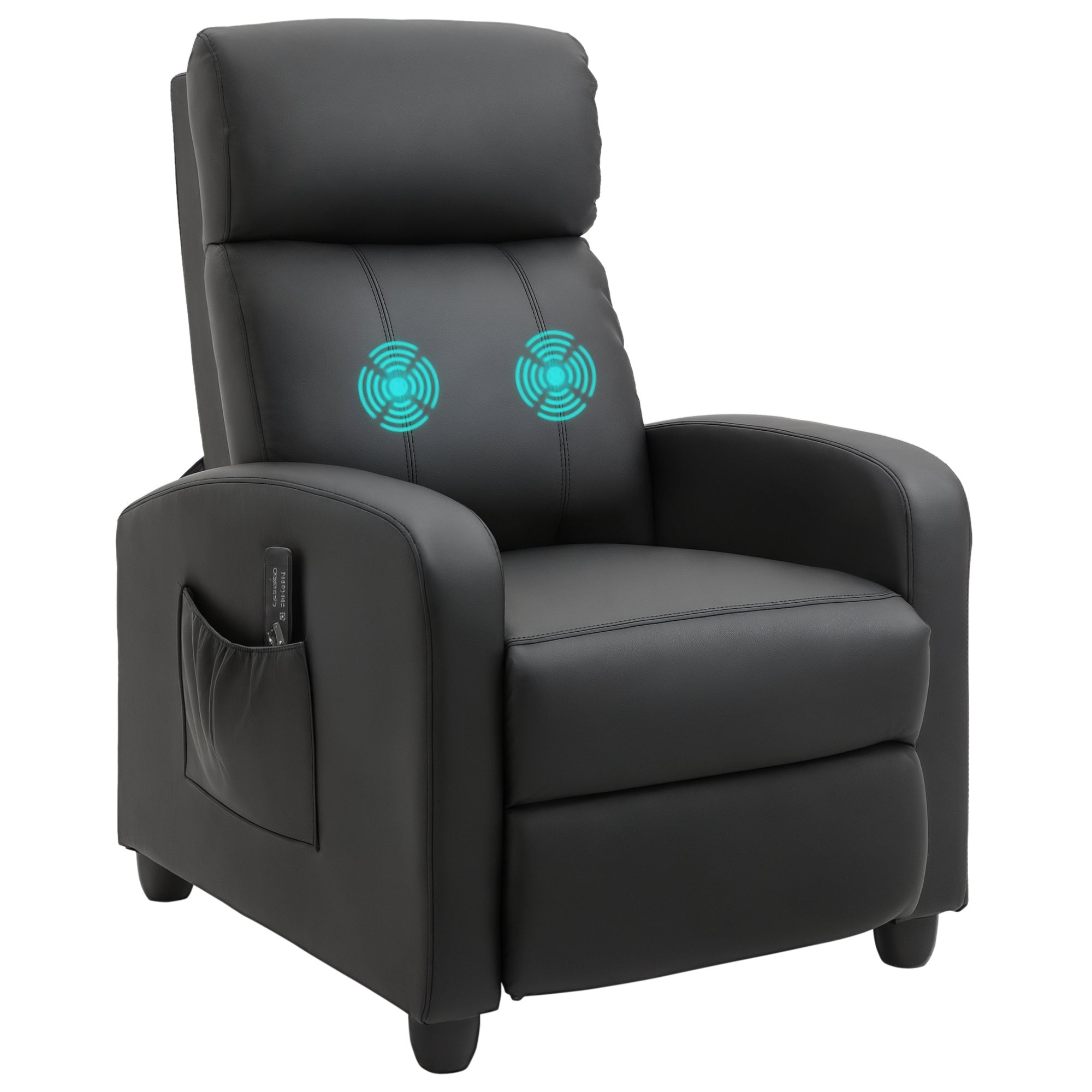 Poltrona de Massagem Relax Reclinável 68x88x98 cm Preto