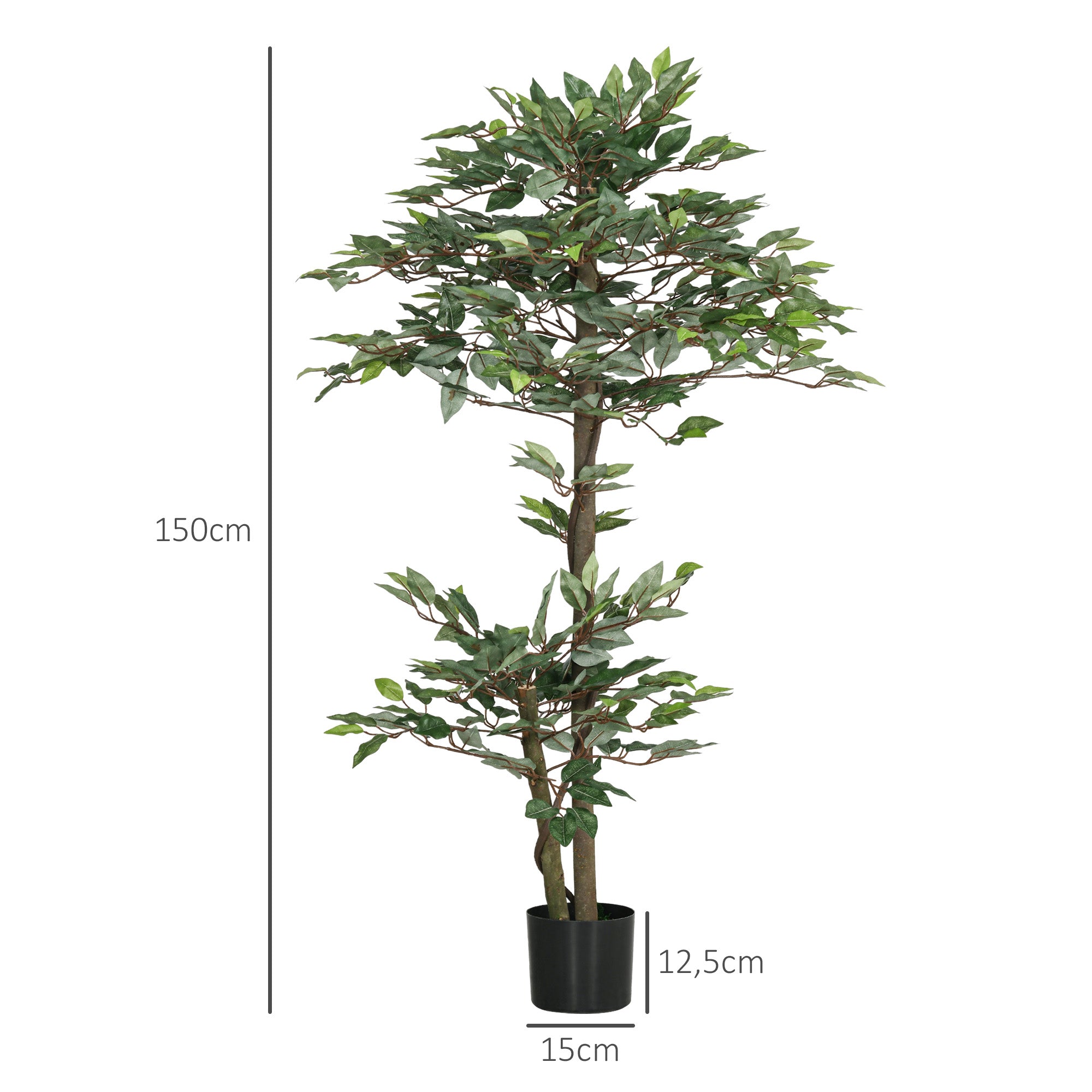 Planta Artificial Ficus 150 cm Verde