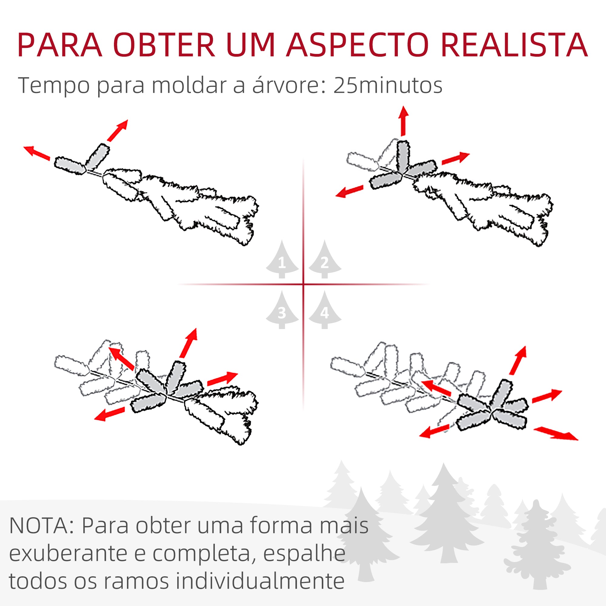 Árvore de Natal Artificial – 150 cm – Verde – Plástico e metal