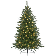 Árvore de Natal Artificial 150 cm Verde com 220 Luzes LED - 97x97x150cm