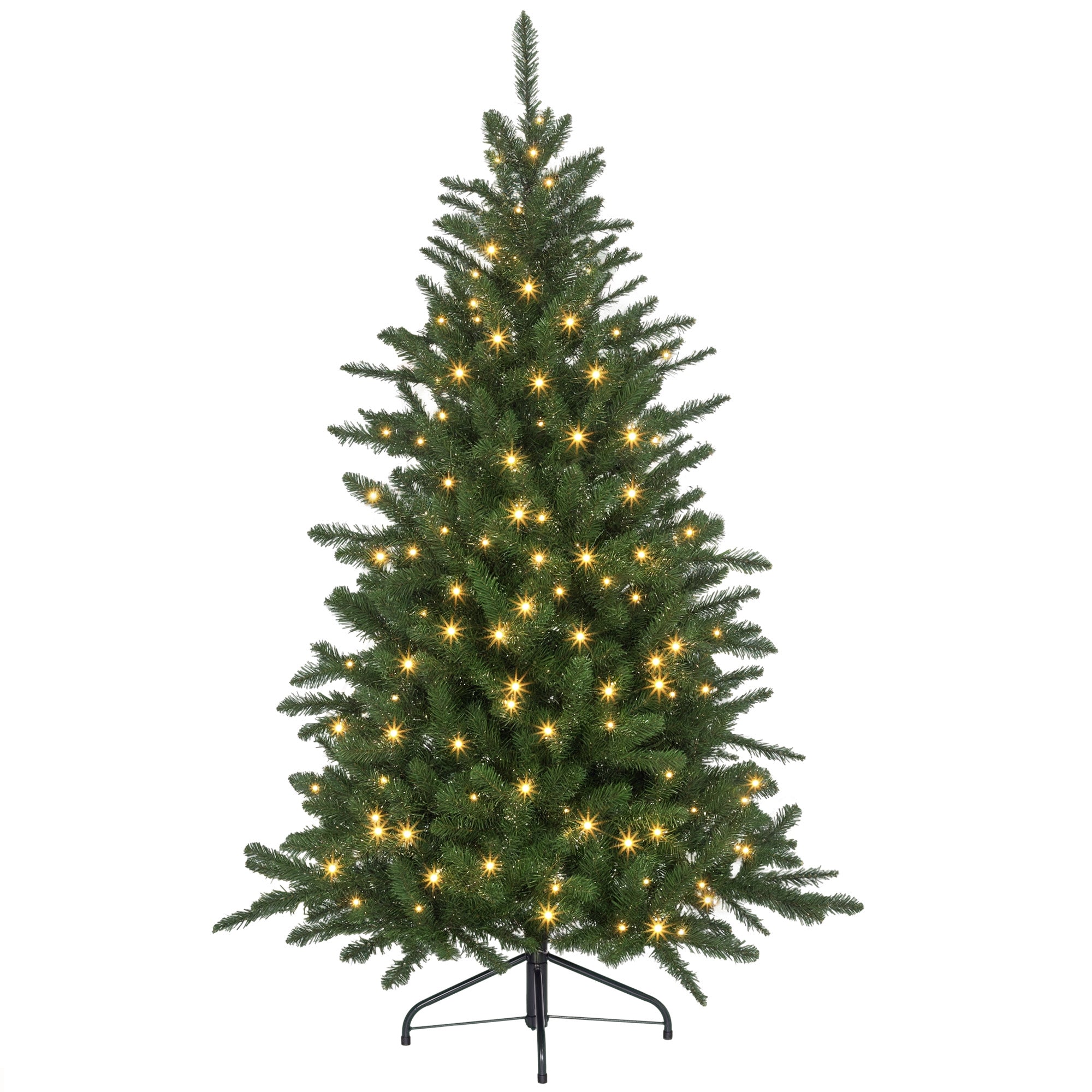 Árvore de Natal Artificial 150 cm Verde com 220 Luzes LED - 97x97x150cm