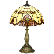Candeeiro de Mesa de Vitrais Coloridos Ø30x48 cm Multicor