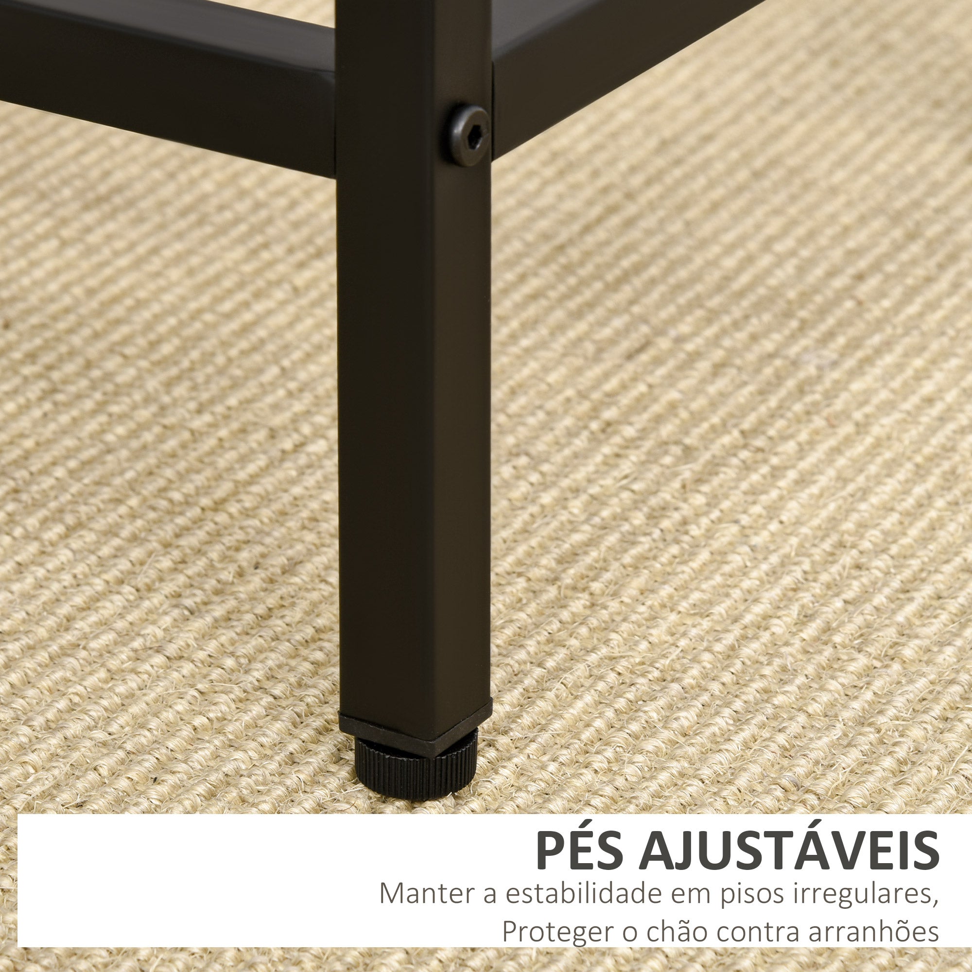 Conjunto de Mesa de Bar em Preto e Carvalho - 100x60x88 cm