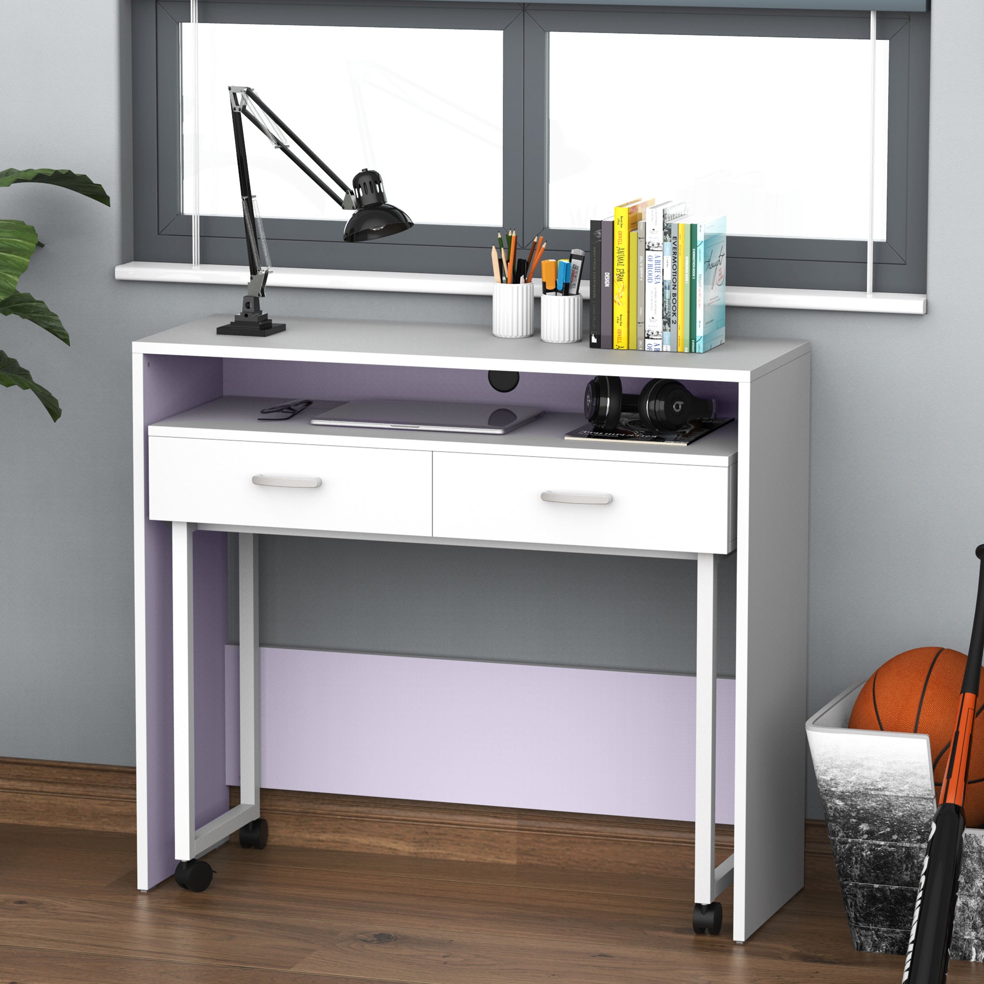 Mesa de Computador Branca 100x36x88cm