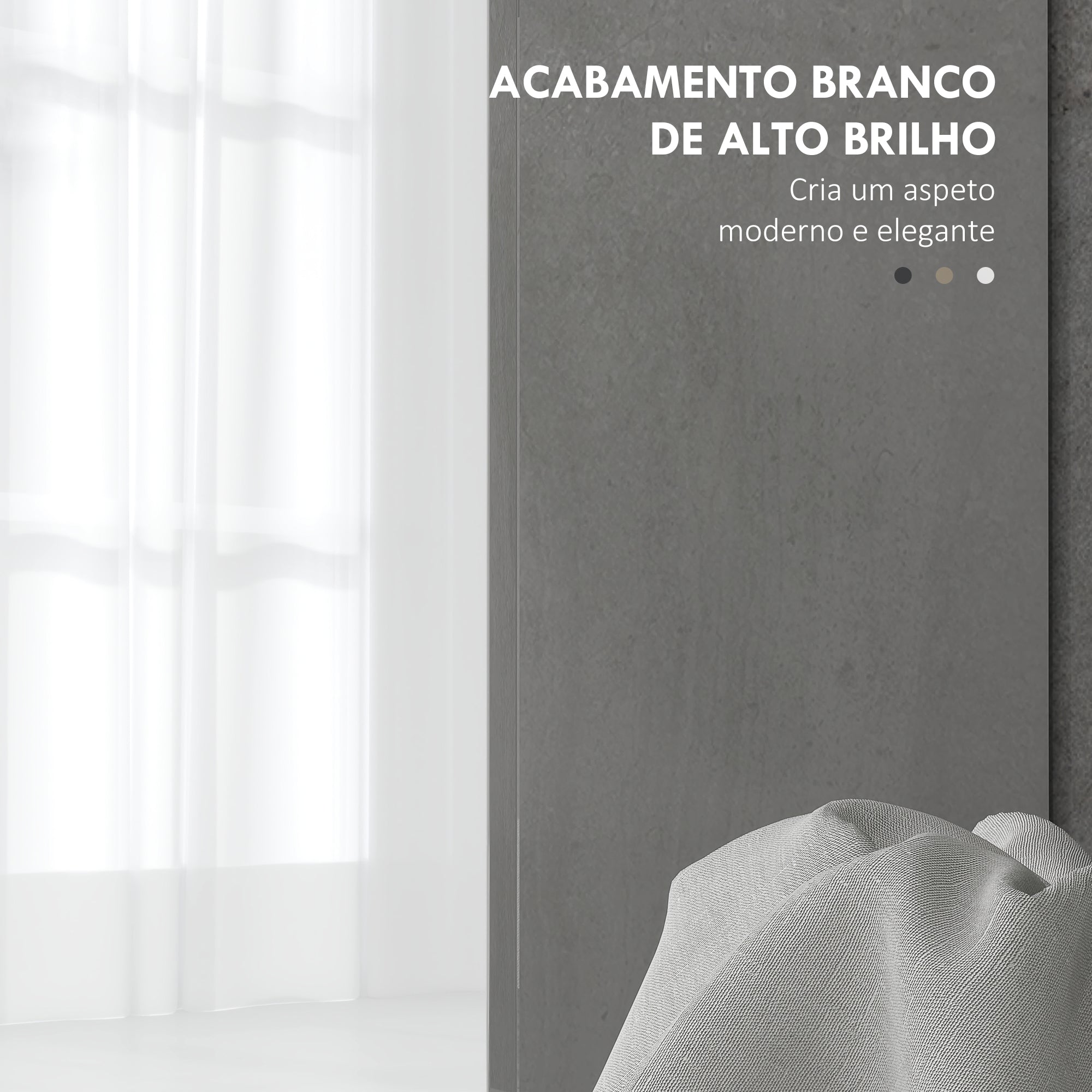 Móvel para Lavatório Branco 80x34x60 cm - Organização Inteligente para Casa de Banho