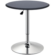 Mesa de Bar com Altura Ajustável Ø63x67-93 cm - Cor Preto