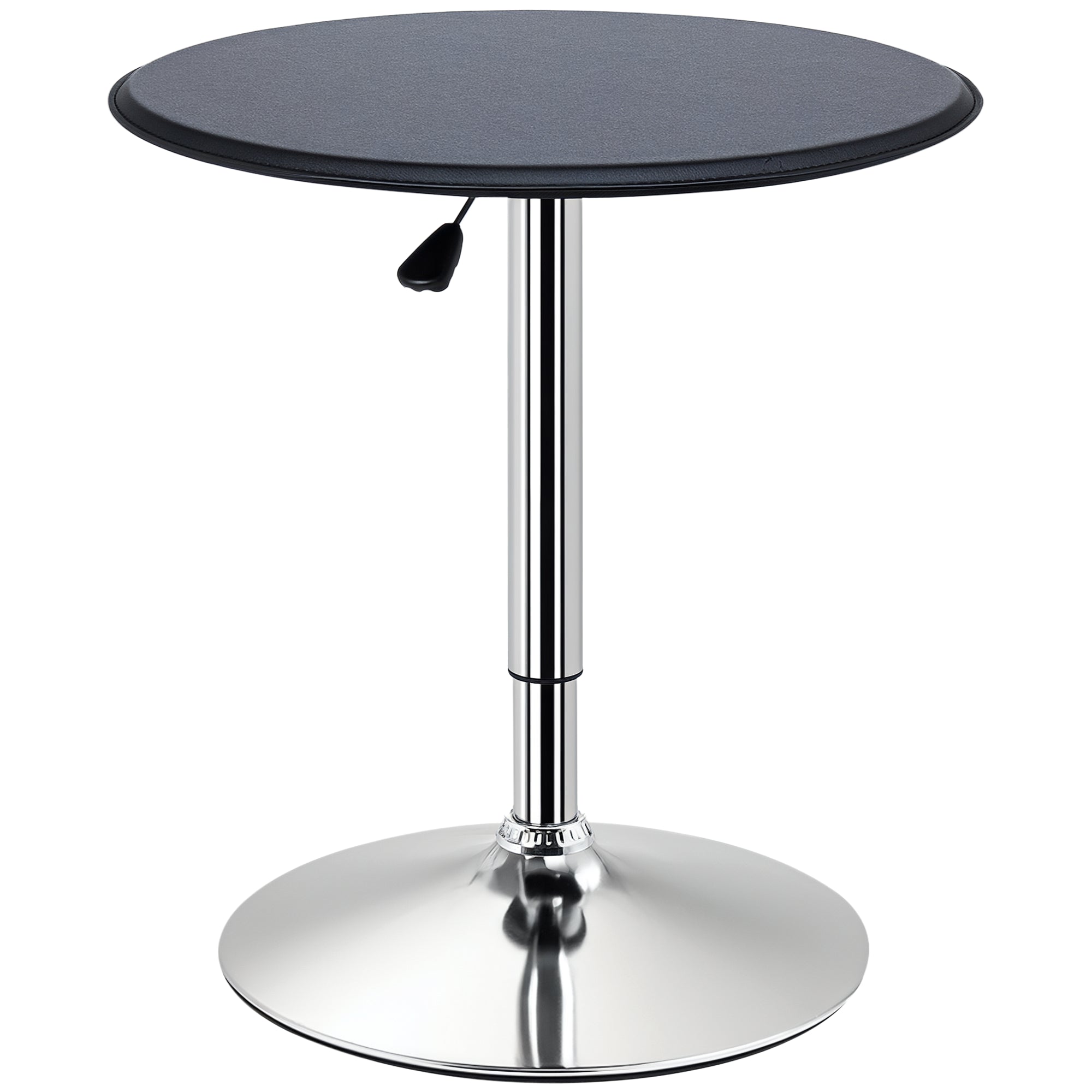 Mesa de Bar com Altura Ajustável Ø63x67-93 cm - Cor Preto