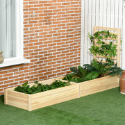 Floreira de Madeira Natural 230x60x110 cm - Ideal para Plantas Trepadeiras