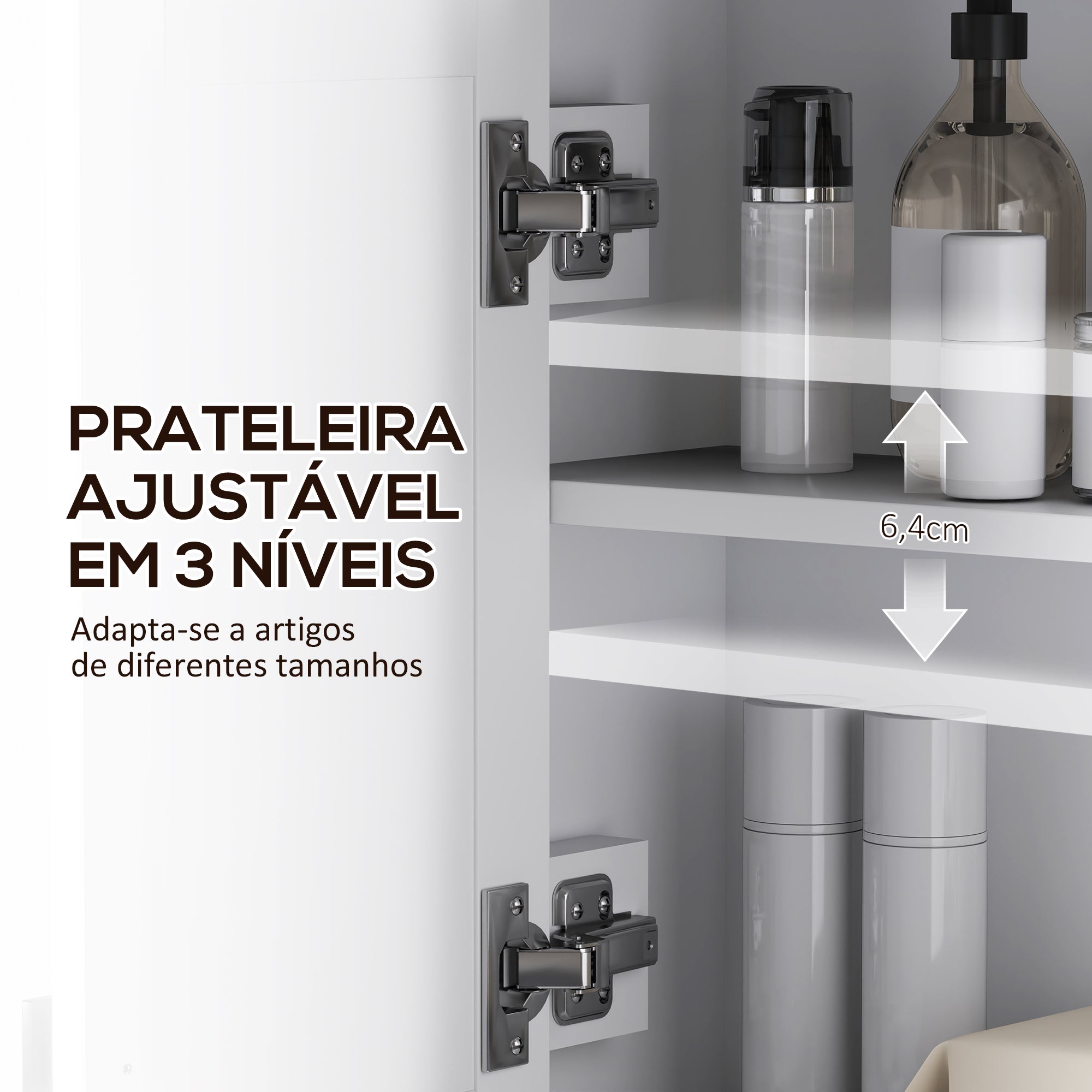 Armário de Parede para Casa de Banho Branco 60x19,5x49,4 cm