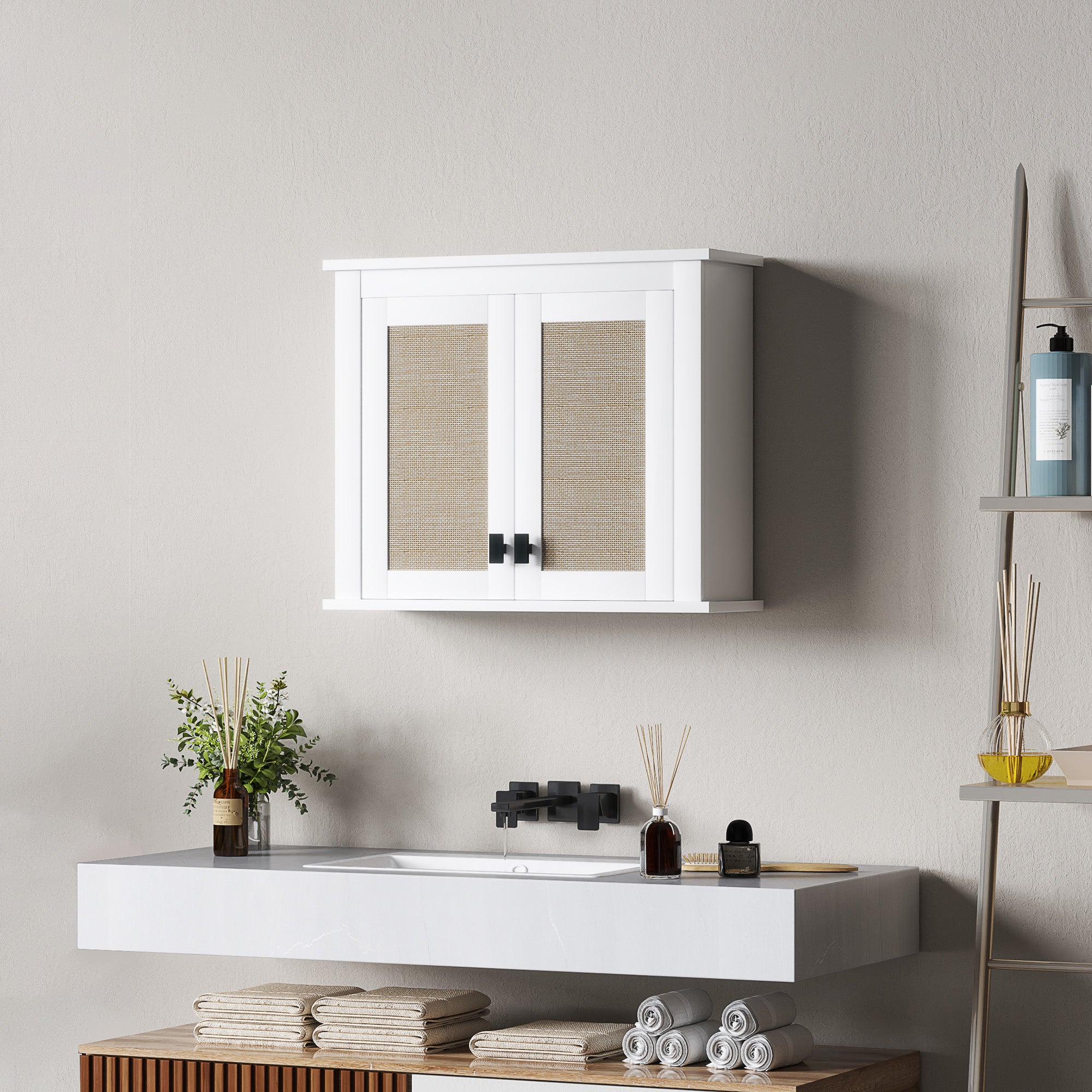 Armário de Parede para Casa de Banho Branco 60x19,5x49,4 cm