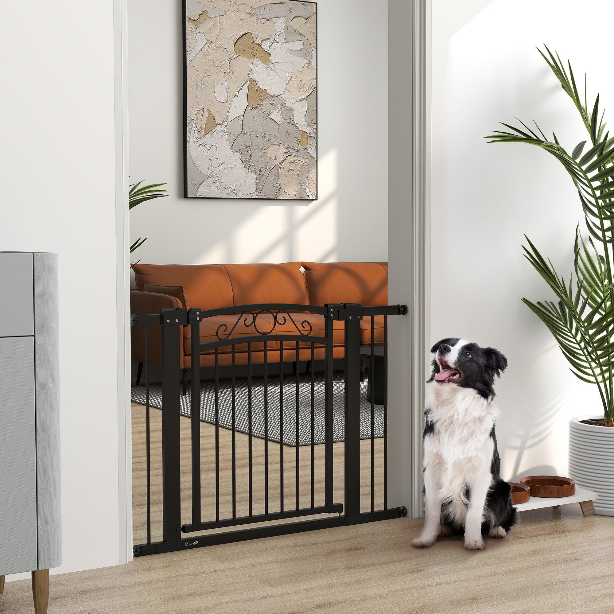 Barreira de Segurança Extensível 76-102 cm Preto