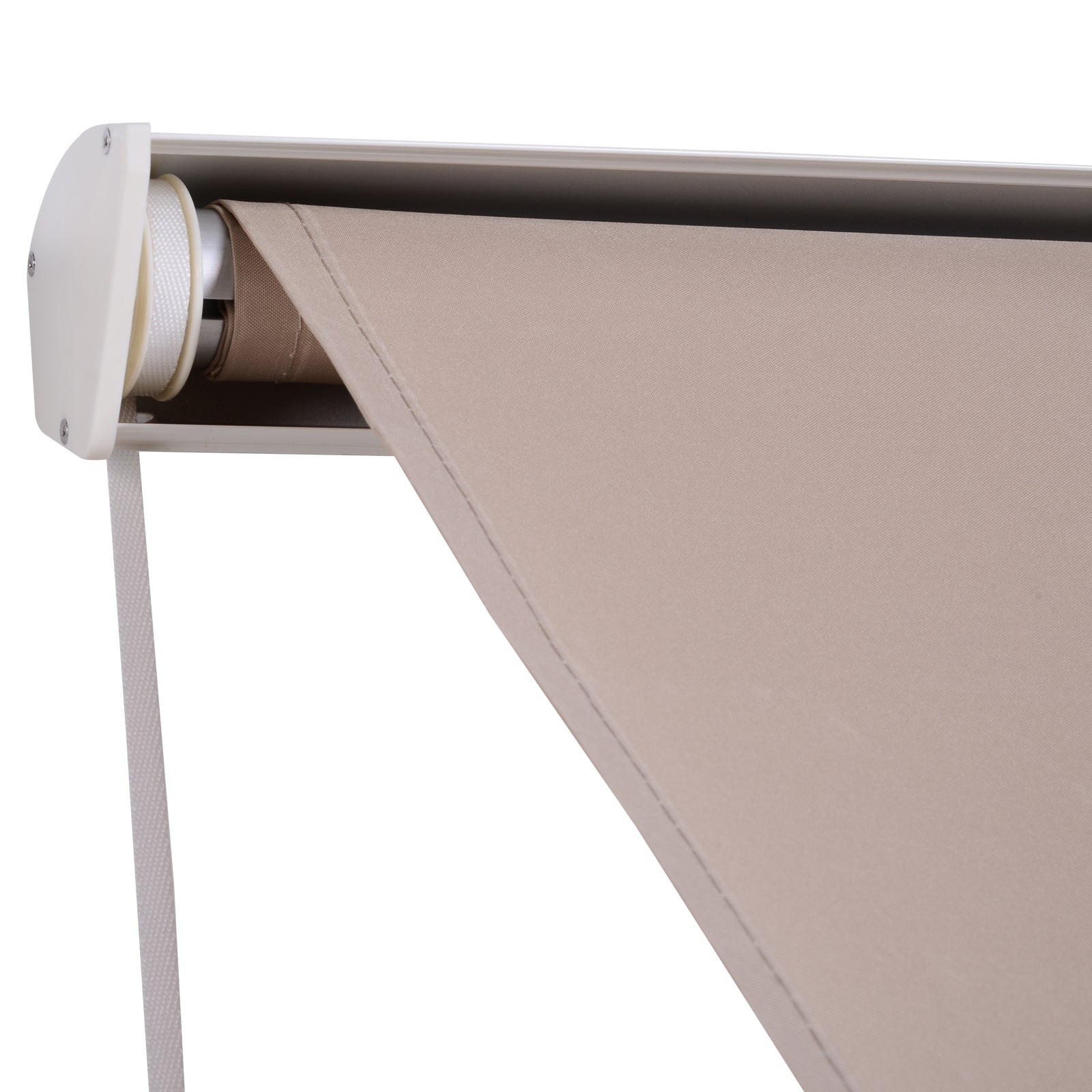 Toldo de Porta ou Janela Braços Dobráveis 120x70cm Bege