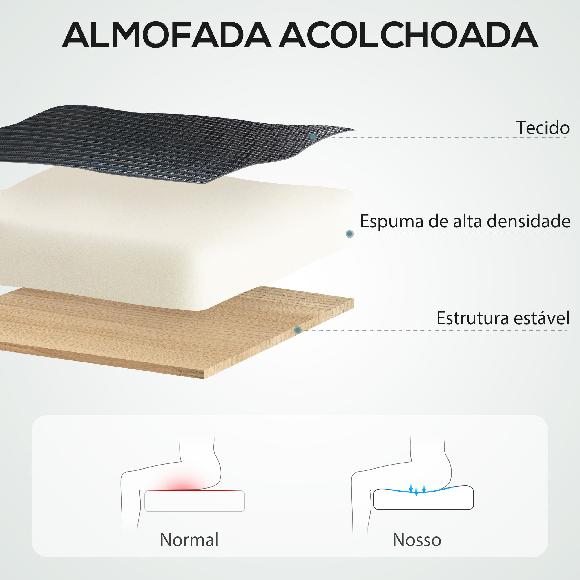 Cadeira de Escritório em Malha Transpirável Preto 58x63x115-125 cm