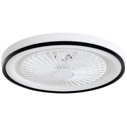Ventoinha de Teto com Luz LED Ø48x13 cm Branco