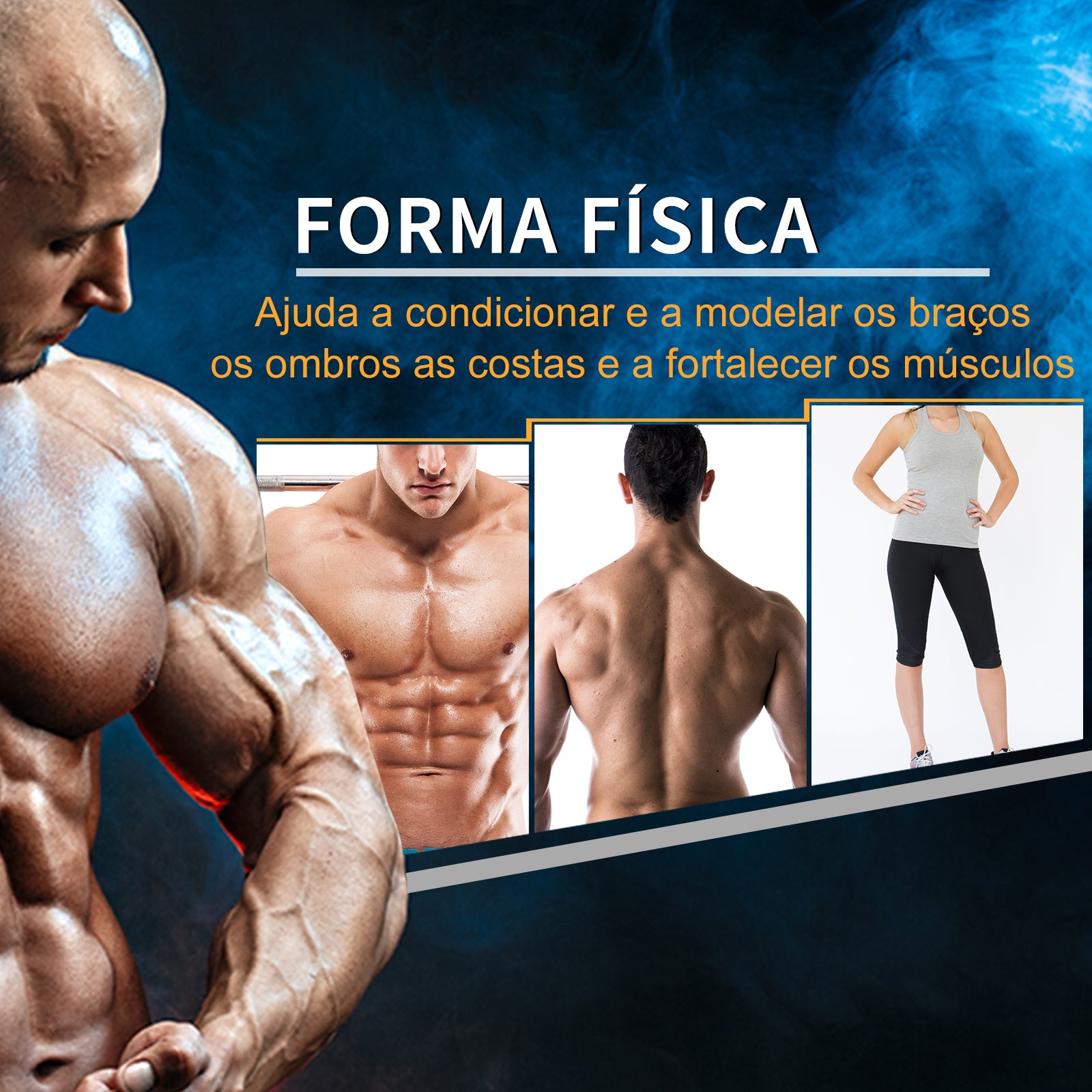 Conjunto de Halteres – 20 kg – Preto – Metal e borracha