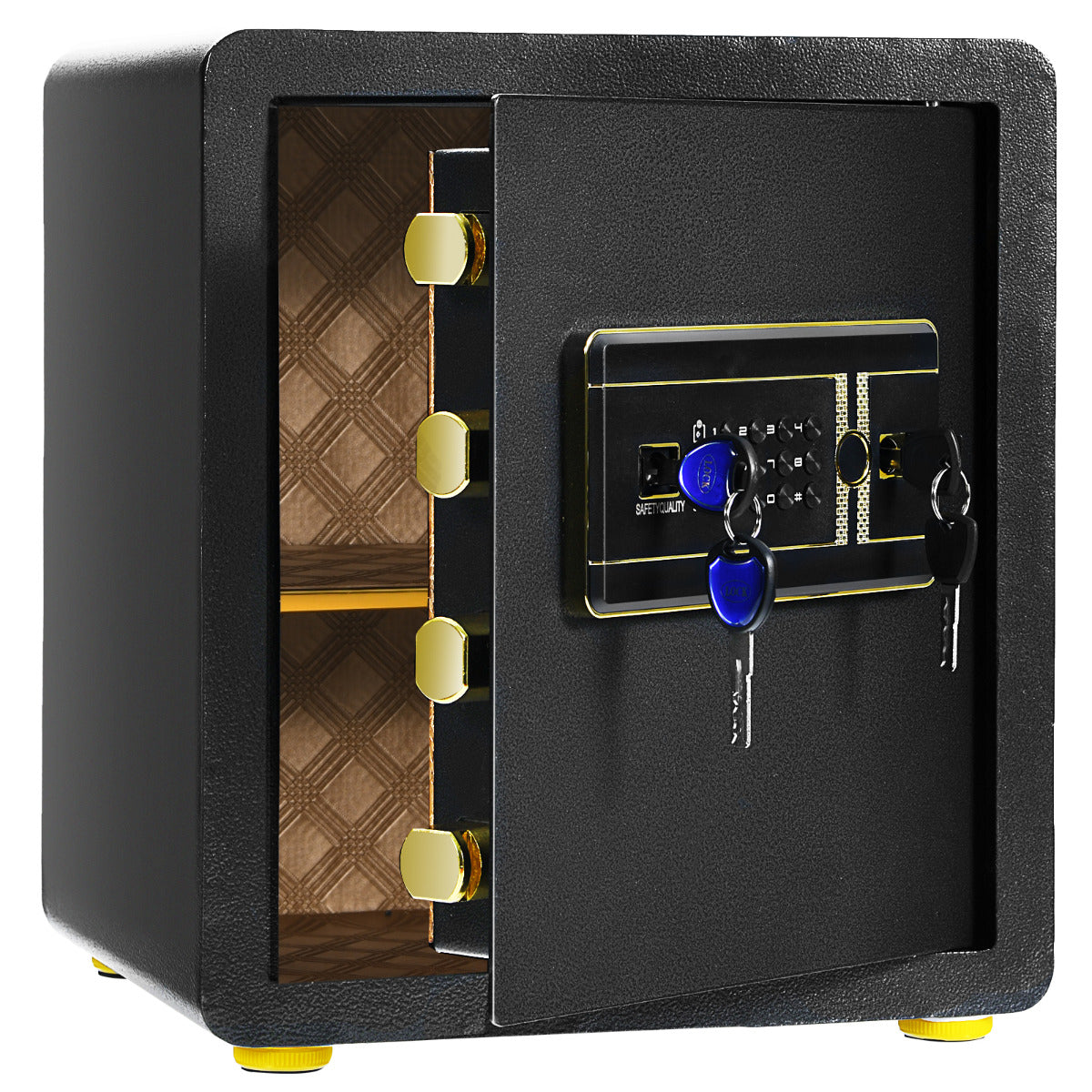 Cofre de Segurança Eletrónico – 36 x 31 x 41 cm – Preto – Aço