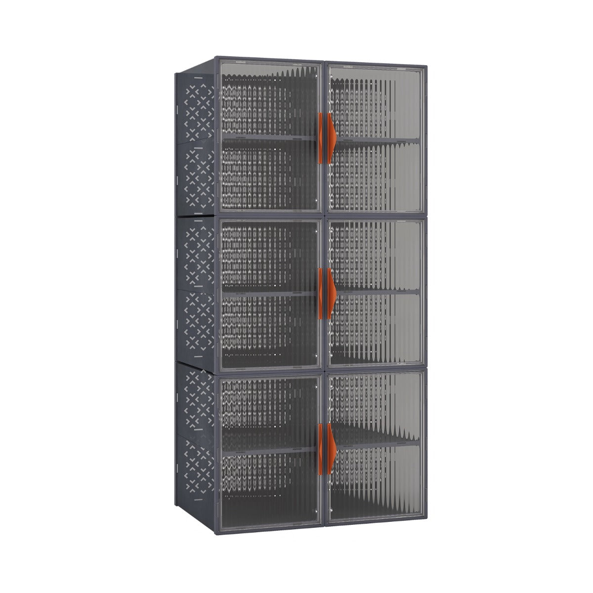 Conjunto de Caixas de Armazenamento – 12 Cubos – Cinza – Plástico