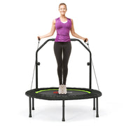 Mini Trampolim Fitness com Empunhadura e Altura Regulável - Verde