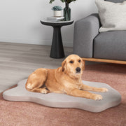 Cama para Cães Grandes com Suporte de Espuma Viscoelástica Colchonete Impermeável com Capa Removível 110 x 66 x 5 cm - Bege