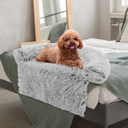 Cama de Peluche Confortável Para Cães - Branco - Tamanho S