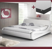 Cama de Casal Piccione Branca (160x200cm) com Colchão Texas