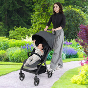 Carrinho de Bebé Leve Dobrável – 0-36 meses – Cinzento