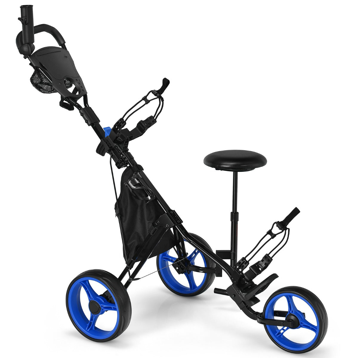 Carrinho de Golfe Dobrável - Azul - Aço