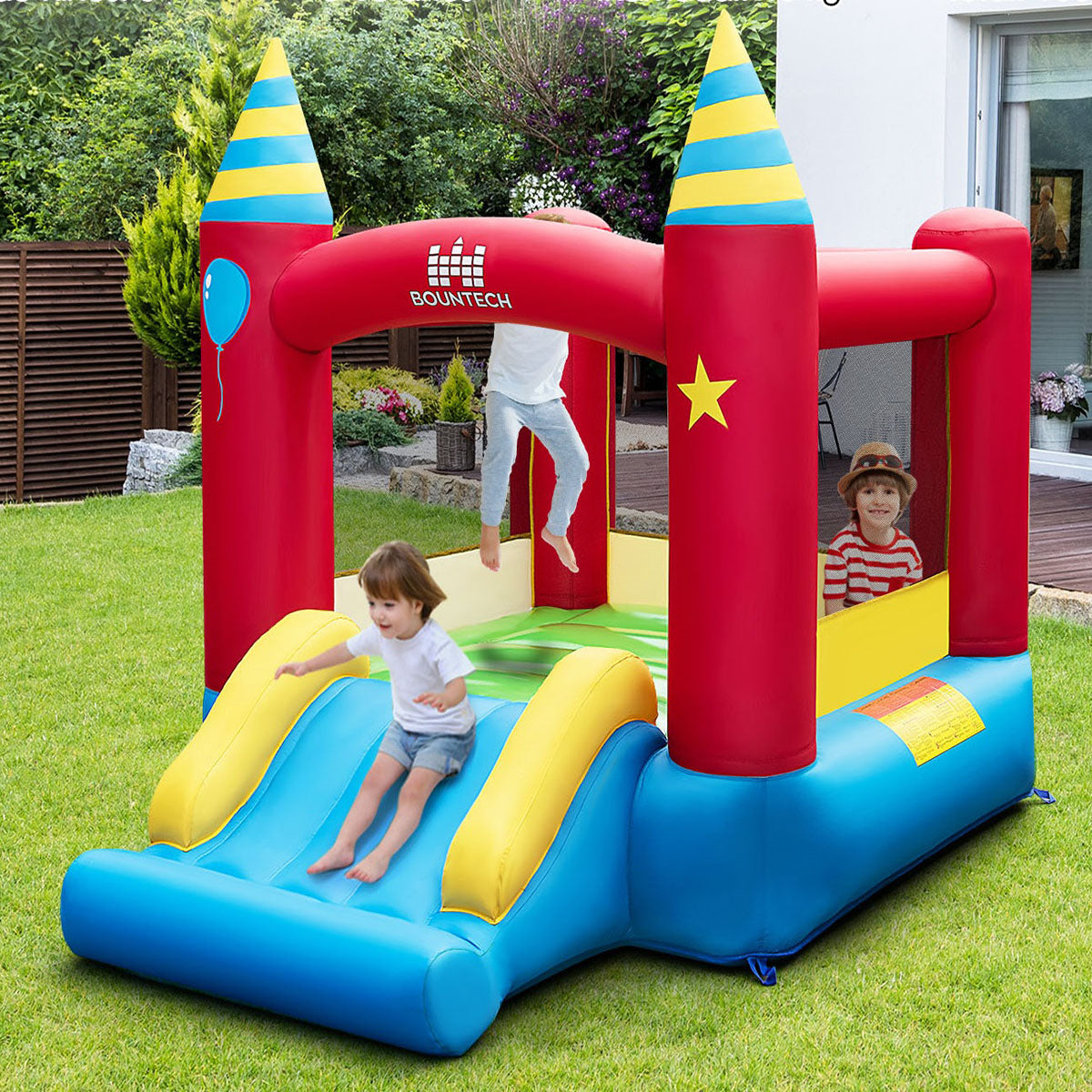 Casa Insuflável para Crianças – 190 x 260 x 205 cm – Tecido Oxford