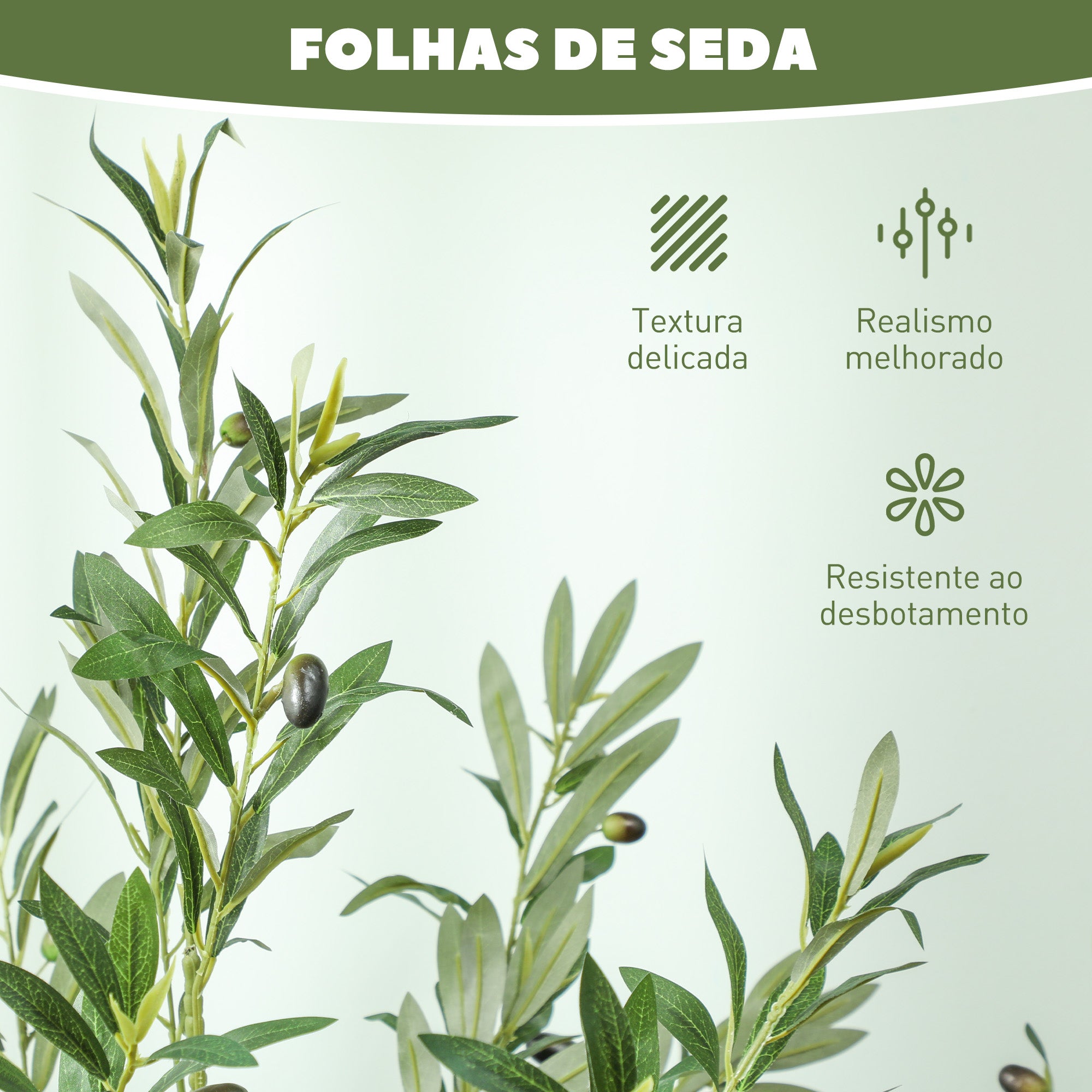 Planta Artificial Decorativa Verde 180 cm Ø15x180 cm