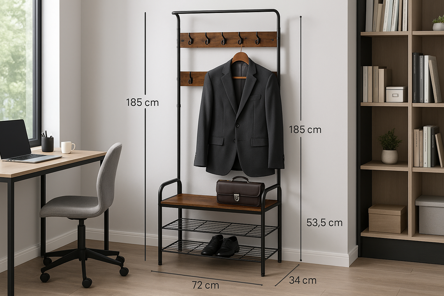 Cenário Home Office com Medidas