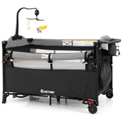 Centro de Guardería para Bebés – 125 x 65 x 78 cm – Negro