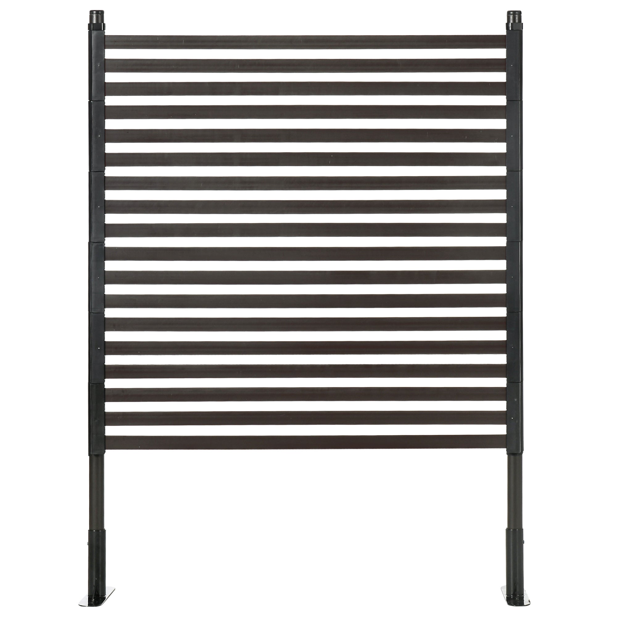 Vedação de Jardim em Aço Marrom 93x22x120cm